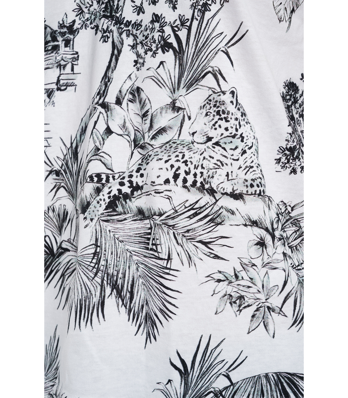 オールプリントライトコットンジャージーTシャツ 詳細画像 ホワイト＆ブラック 6